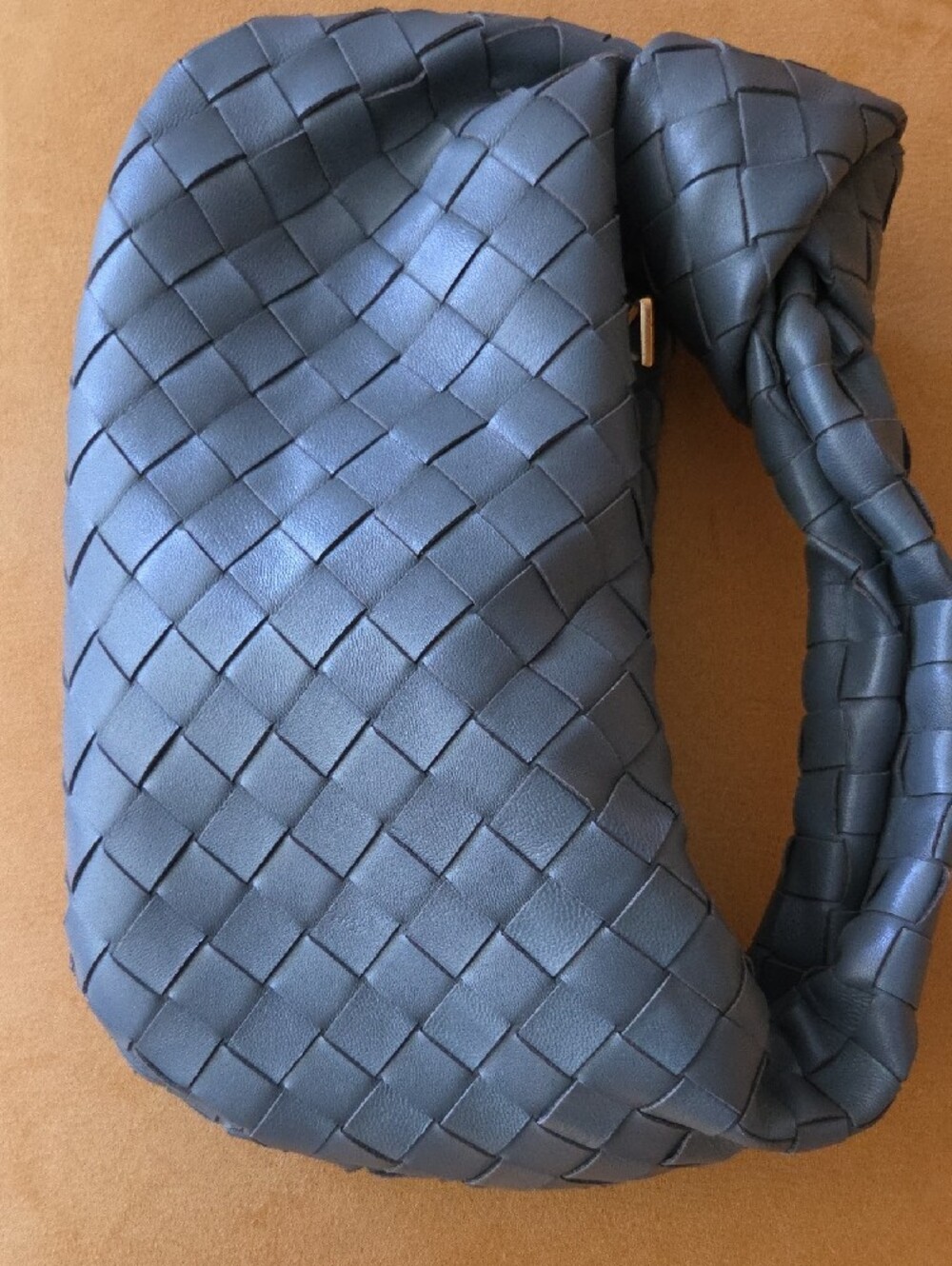 Grey Woven Leatherette Purse - Picture 2 of 5